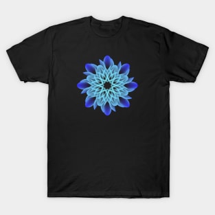 Beautiful and Artistic Blue Flower T-Shirt